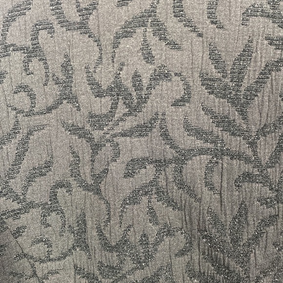 Coldwater Creek Black Brocade Shimmer Embroidered Evening Blazer Jacket - Large - Picture 11 of 13